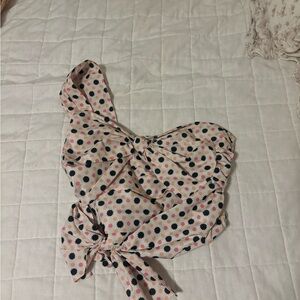 Maeve Floral Pink and Black Blouse